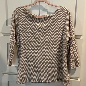 🔴 3 for $15 Kim Rogers petite XL chevron print top